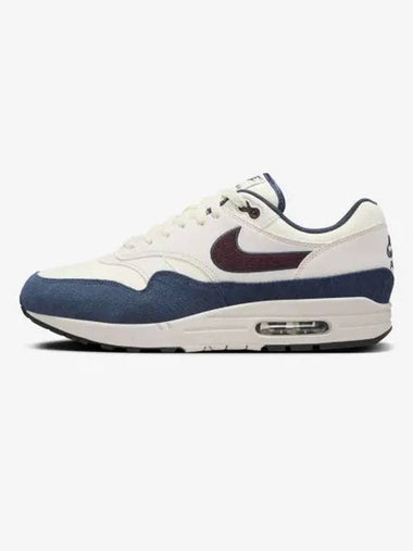 Air Max 1 M Coconut Milk Armory Navy Light Orewood Brown Burgundy Crush FN6952 103 - NIKE - BALAAN 1