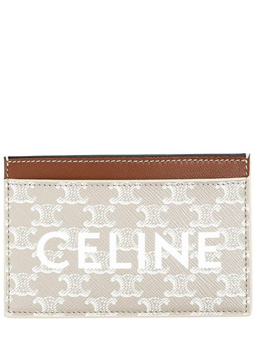 Triomphe Card Wallet Beige - CELINE - BALAAN 1