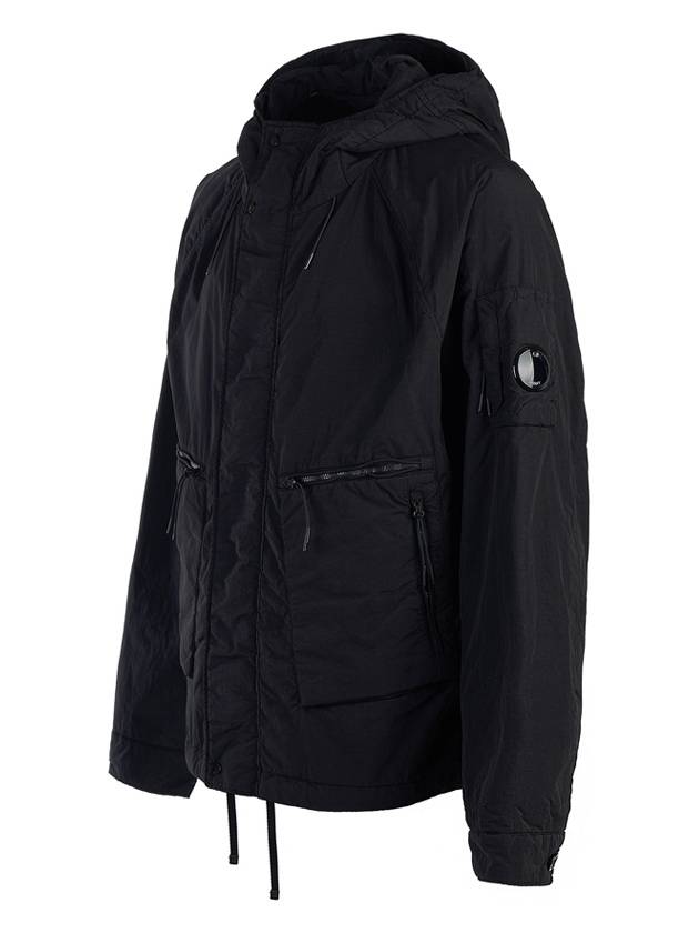 Lens Wappen Hooded Jacket Black - CP COMPANY - BALAAN 3