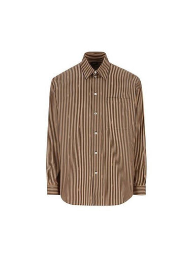 Long Sleeve Shirt FS1285ARXKF13IZ P24 TOBACCO BROWN - FENDI - BALAAN 1