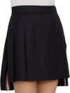 RMB Wool Mini Pleated Skirt Navy - THOM BROWNE - BALAAN 11