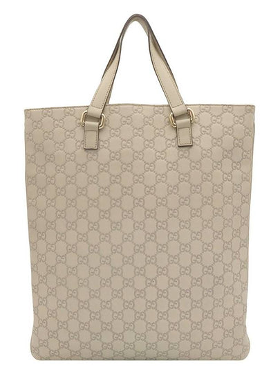 Ivory GG logo Cima leather tote bag 272347 - GUCCI - BALAAN 2