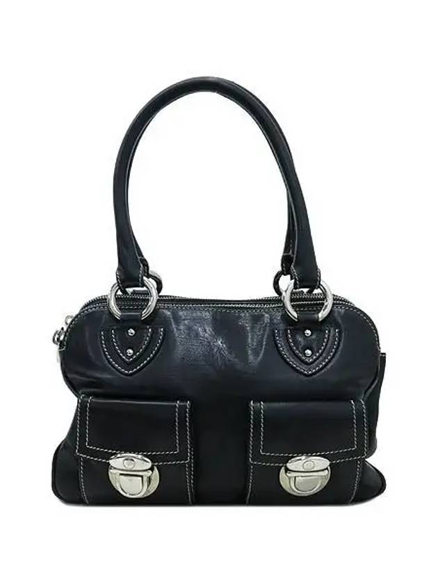 Marc Jacobs Black leather two pocket Blake tote bag - MARC JACOBS - BALAAN 2