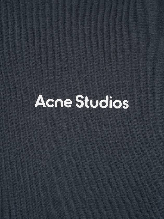 Stamp Logo Cotton Short Sleeve T-Shirt Black - ACNE STUDIOS - BALAAN 4