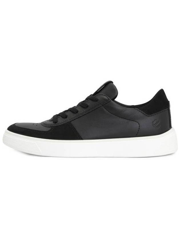 Street Tray Low Top Sneakers Black - ECCO - BALAAN 4