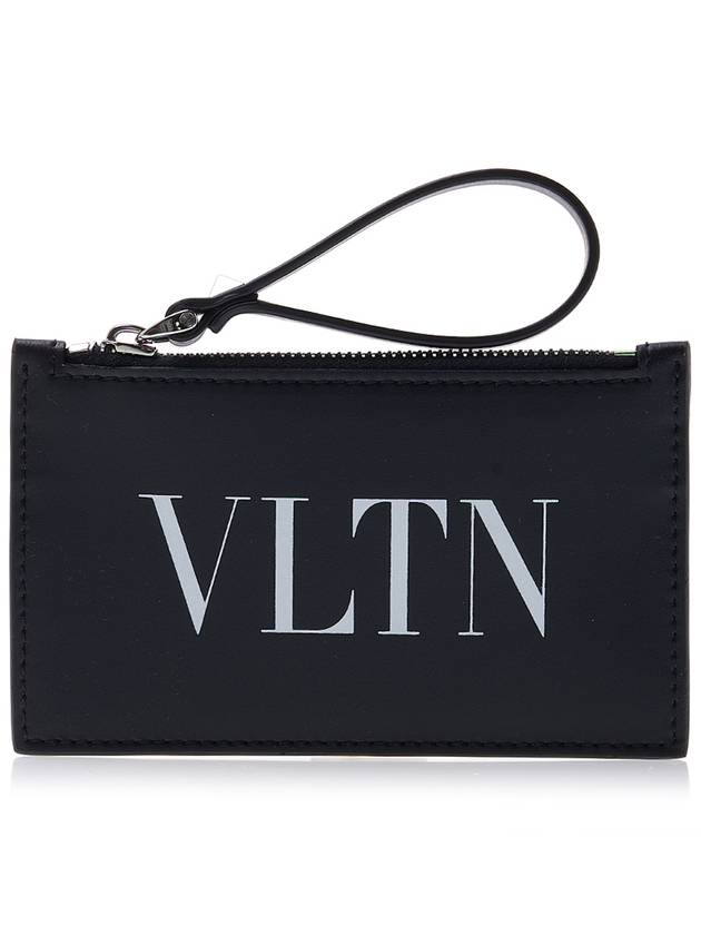 Men's VLTN Card Wallet Black - VALENTINO - BALAAN 2