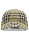 Check Cotton Base Ball Cap Beige - BURBERRY - BALAAN 2