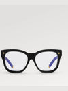 Eyewear My Monogram Square Anti-Blue Light Glasses Black - LOUIS VUITTON - BALAAN.