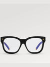 Eyewear My Monogram Square Anti-Blue Light Eyeglasses Black - LOUIS VUITTON - BALAAN 4