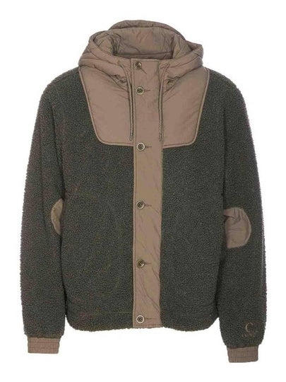 Polar Shell Mix Hooded Jacket Olive Green - CP COMPANY - BALAAN 2