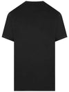 Logo Patch Cotton Short Sleeve T-Shirt Black - STONE ISLAND - BALAAN 4