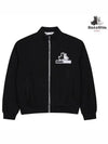 Men s Big Terrier Waffen Full Zip Up T Shirt 6204GXSC BLACK - BLACK&WHITE - BALAAN 1