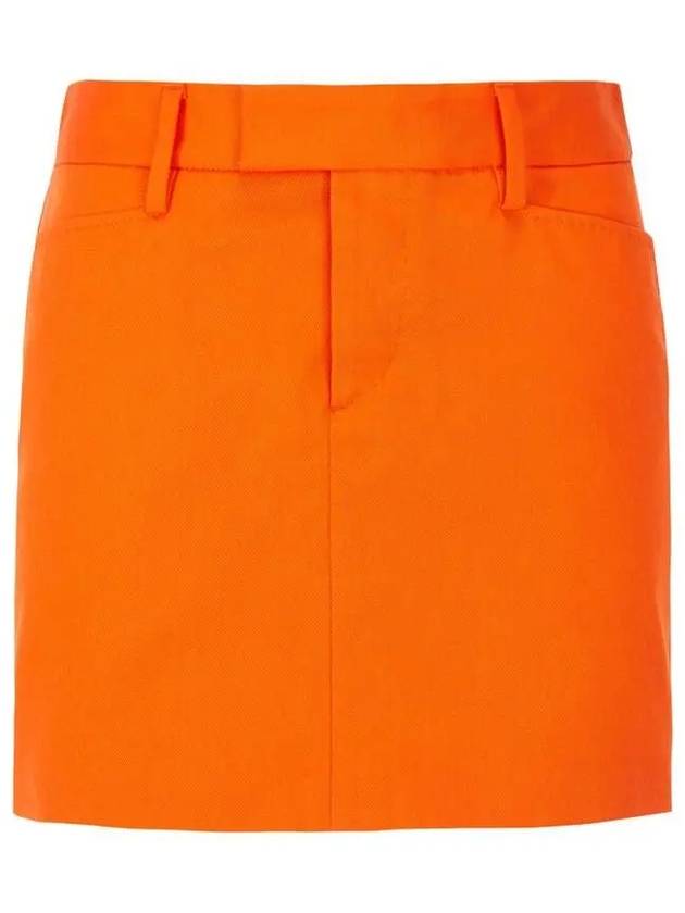 Women's Hidden Closing Vivid Skirt Orange - DSQUARED2 - BALAAN 1