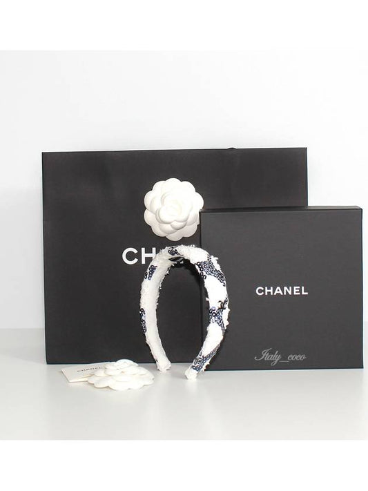 CC logo tweed sequin hairband AA8844 B10081 NM089 - CHANEL - BALAAN 1