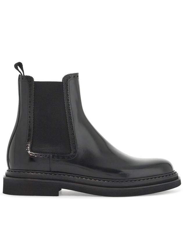 brushed leather chelsea ankle boots - DOLCE&GABBANA - BALAAN 1