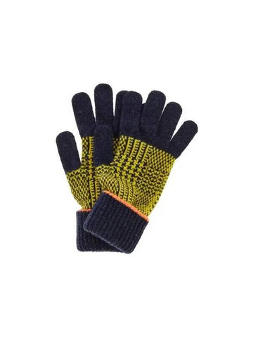 30 9 29 Women s Houndstooth Check Wool Gloves Navy 270881 - PAUL SMITH - BALAAN 1