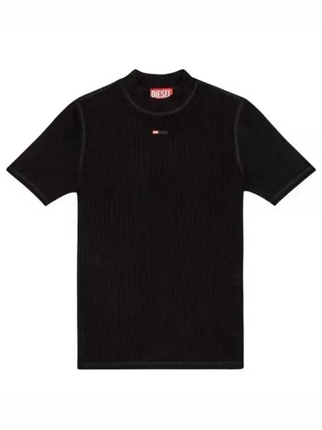 T Mokky Microdiv Logo Short Sleeve T-Shirt Black - DIESEL - BALAAN 2