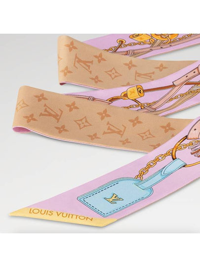 Flower And Straps BB Scarf Pink - LOUIS VUITTON - BALAAN 2