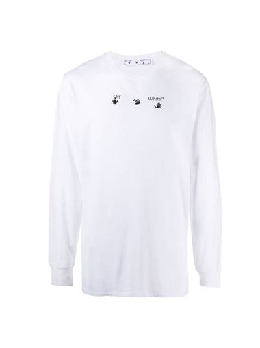 Marker Arrow Long Sleeve T-Shirt White - OFF WHITE - BALAAN 1