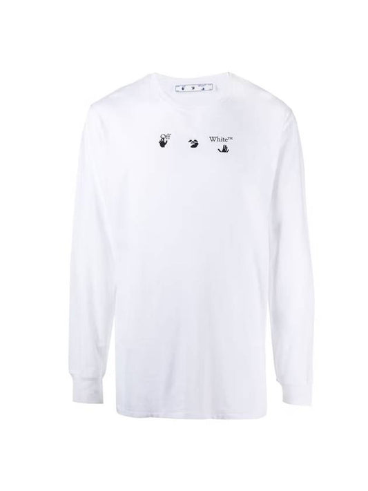 Marker Arrow Long Sleeve T-Shirt White - OFF WHITE - BALAAN 1