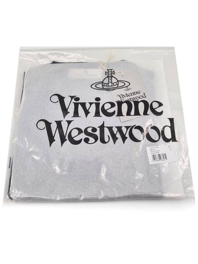 Women's ORB Logo Bea Wool Knit Top Vintage Black - VIVIENNE WESTWOOD - BALAAN 8