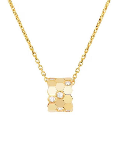 Be My Love Diamond Pendant Necklace Yellow Gold Small 085439 - CHAUMET - BALAAN 1