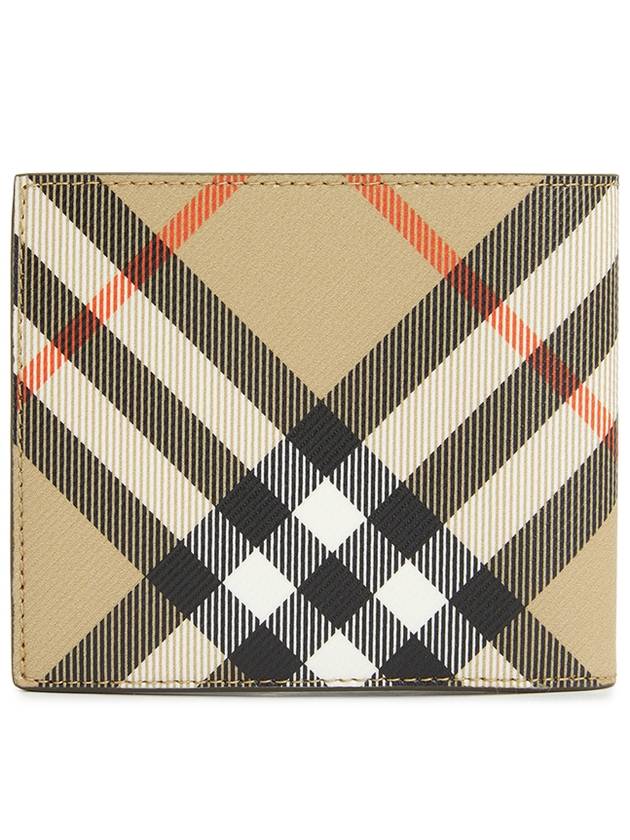 Check Half Wallet Beige - BURBERRY - BALAAN 3