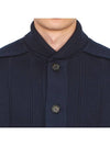 Single Breasted Button Cotton Jacket Navy - THOM BROWNE - BALAAN 7