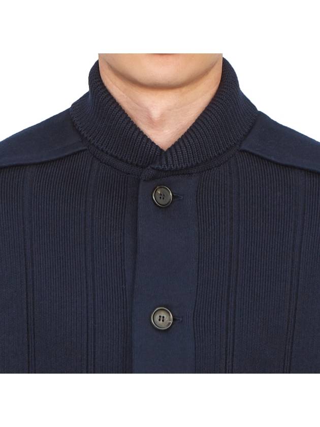 Single Breasted Button Cotton Jacket Navy - THOM BROWNE - BALAAN 7