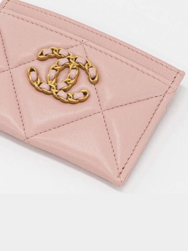 19 Card Wallet Lambskin Pink Gold Plated AP1167 - CHANEL - BALAAN 3
