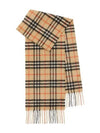 Kids Scarf 8089369 VTG CHK CA B9368 NEUTRALS - BURBERRY - BALAAN 1