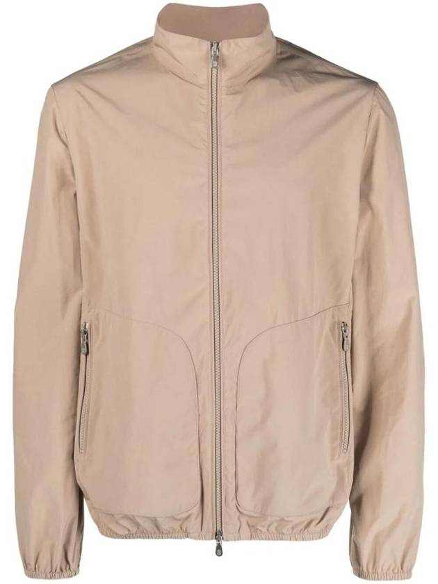 High Neck Track Zip-Up Jacket Beige - BRUNELLO CUCINELLI - BALAAN 1