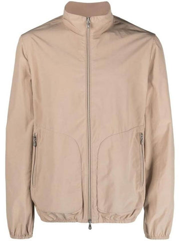 High Neck Track Zip-Up Jacket Beige - BRUNELLO CUCINELLI - BALAAN 1