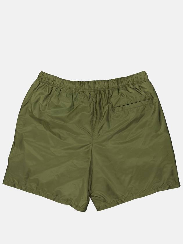 Re-Nylon Swim Shorts Military Green - PRADA - BALAAN 3