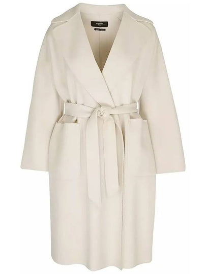 ROVO Belted Wool Coat Panna 2350160339 064 - MAX MARA - BALAAN 2