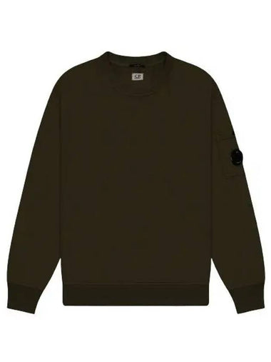 Cotton Diagonal Fleece Lens Sweatshirt Green - CP COMPANY - BALAAN 1