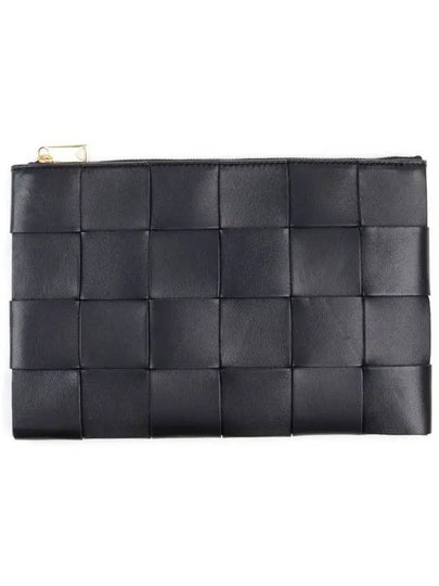 Intrecciato Cassette Clutch Bag Black - BOTTEGA VENETA - BALAAN 2