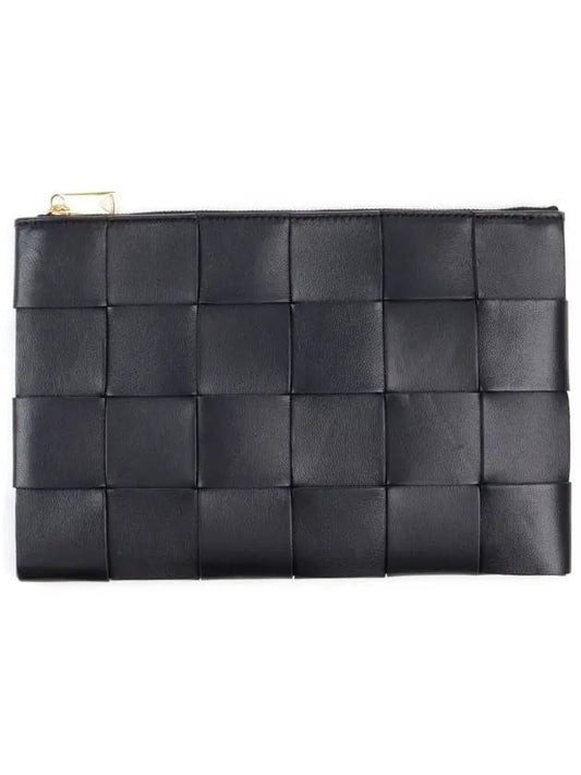 Intrecciato Cassette Clutch Bag Black - BOTTEGA VENETA - BALAAN 2