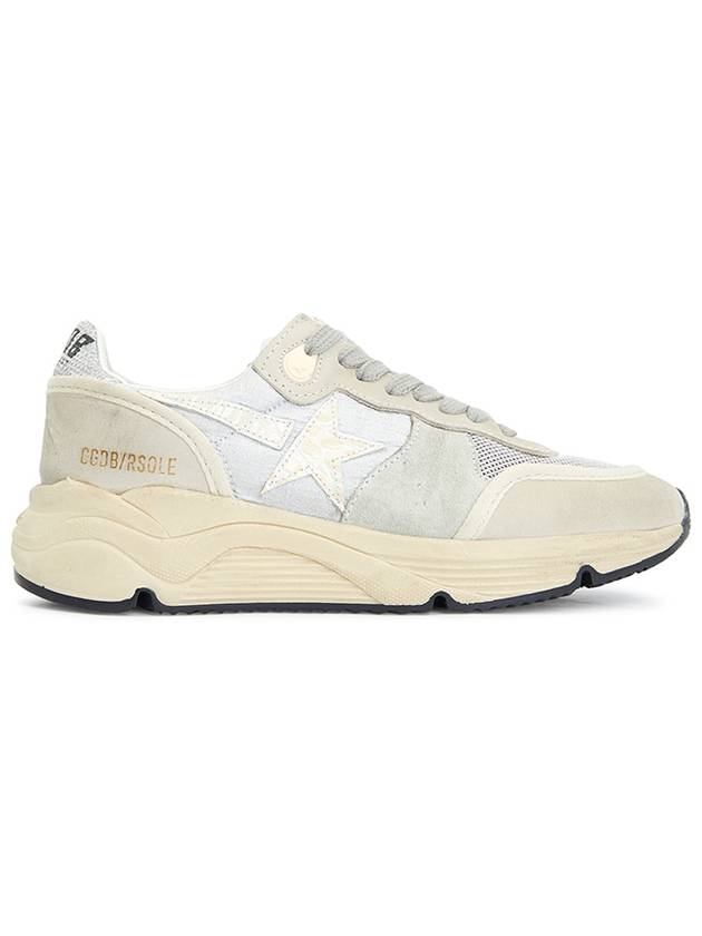 Women's Running Sole Low Top Sneakers Silver Beige - GOLDEN GOOSE - BALAAN 6