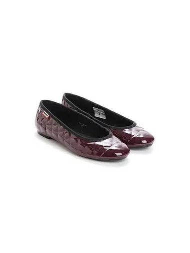 Original Quilted Ballerina Gloss Flat Martin Red WFF1025RGLMNR - HUNTER - BALAAN 1