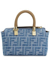 By The Way FF ​​Logo Denim Mini Tote Bag Light Blue - FENDI - BALAAN 4