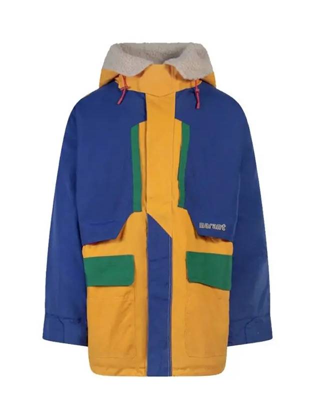 Ganeri Color Block Parka Blue - ISABEL MARANT - BALAAN 3