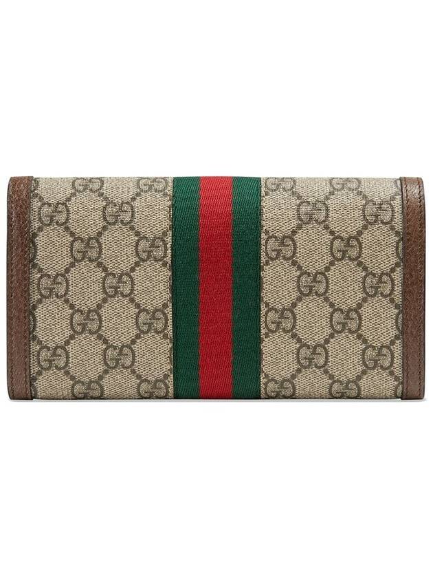 Ophidia Canvas Long Wallet Brown - GUCCI - BALAAN 3