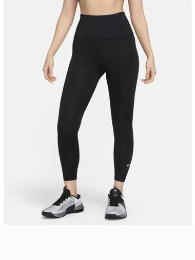 Therma Fit One High Waist 78 Leggings W Black White FB8613 010 - NIKE - BALAAN 1