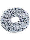 Floral Print Cotton Scrunchie Blue - GANNI - BALAAN 2