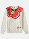 Boke Boy Flower Graphic Print Oversized Sweatshirt Grey - KENZO - BALAAN 2