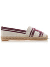 Logo Cotton Espadrille Dark Red - TORY BURCH - BALAAN 3