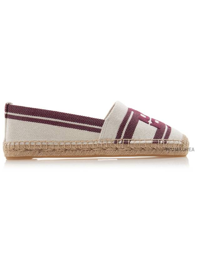 Logo Cotton Espadrille Dark Red - TORY BURCH - BALAAN 3