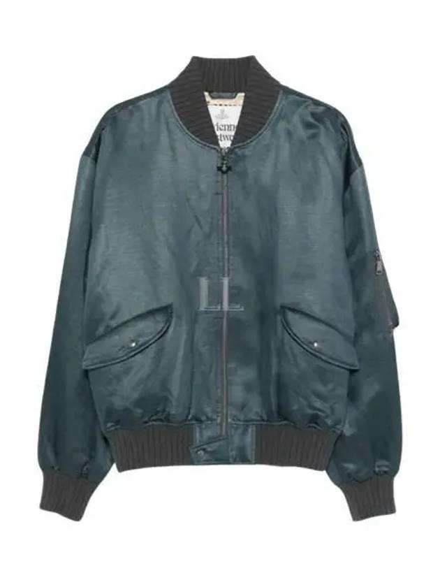 Bernardo Bomber Jacket Blue Grey - VIVIENNE WESTWOOD - BALAAN 2