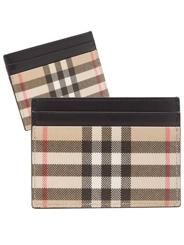 Men's Vintage Check Card Wallet Beige - BURBERRY - BALAAN 2